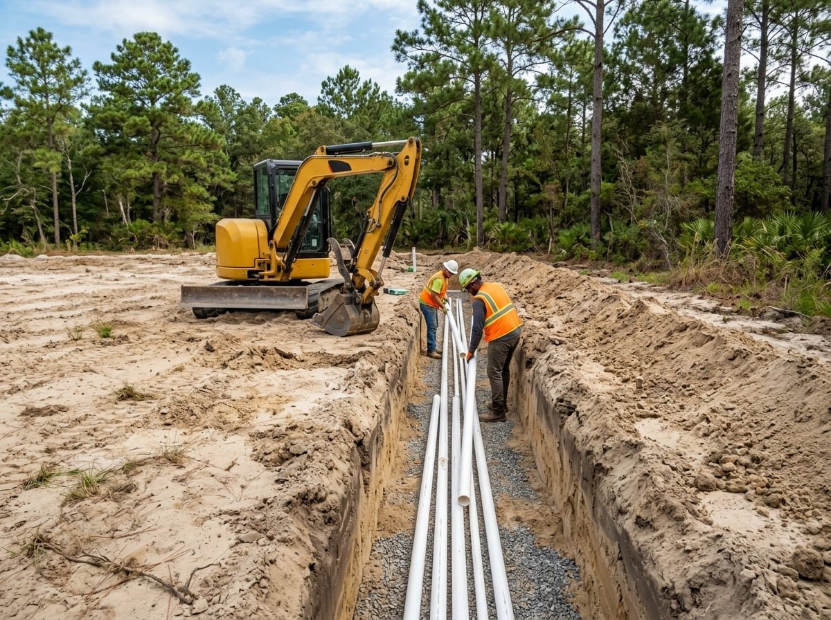 Underground Utilities for new development and subdivision projects in the Lowcountry SC
